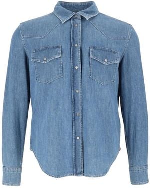 Dondup Overhemden ,Blauw ,Katoen Camicia