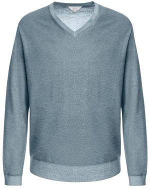 Malo V-Neck Knitwear - Blu