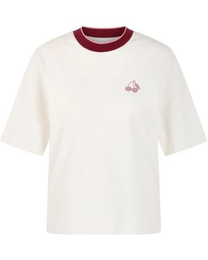 Marc Cain Klassisches T-Shirt - Weiß