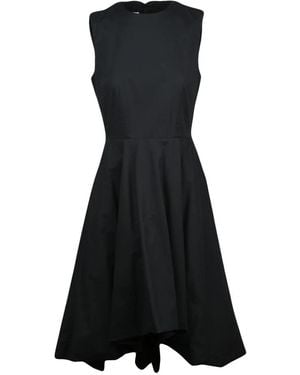 Moschino Asymmetrische Lange Jurk - Zwart