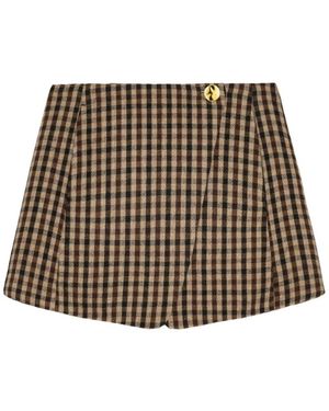Ganni Short Skirts - Brown