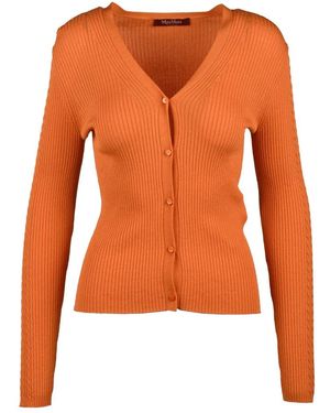 Max Mara Cardigan Cannettato - Oranje