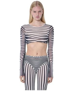 Jean Paul Gaultier Re-Edition The Body Morphing Crop Top - Weiß