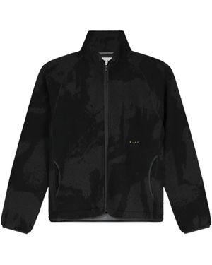 OLAF HUSSEIN Fleece Jacket M220508 - Schwarz