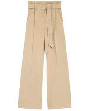 BOSS Wide Trousers - Natural