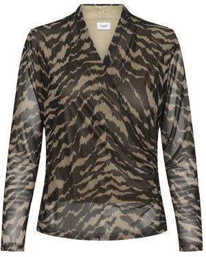 Saint Tropez Miggasz Wrap Blouse - Groen