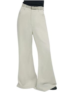 Erika Cavallini Semi Couture Wide Trousers - Grey