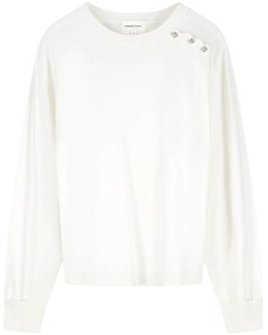FABIENNE CHAPOT Round-Neck Knitwear - Blanco