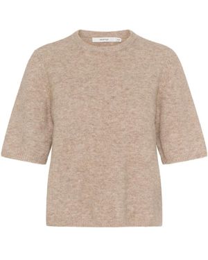 Gestuz Round-Neck Knitwear - Brown