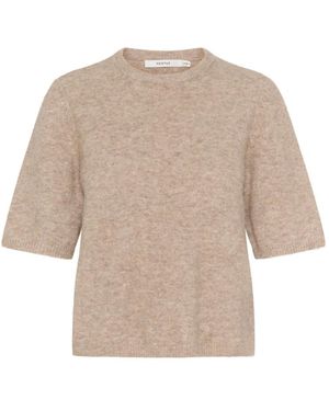Gestuz Round-Neck Knitwear - Marron