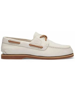 Timberland Mokassins Aus Leder - Weiß