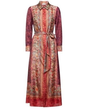 Pierre Louis Mascia Shirt Dresses - Red