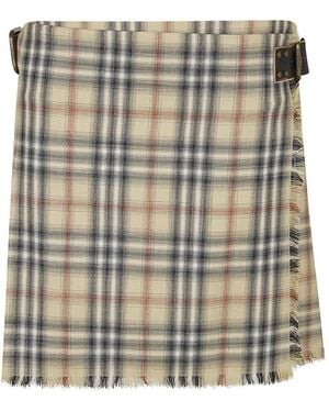 Burberry Short Skirts - Natural