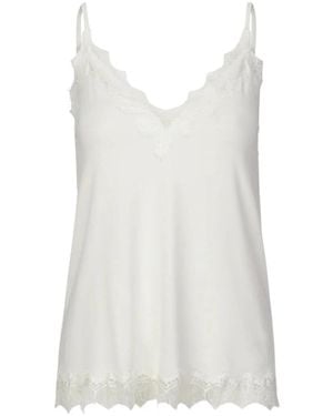 Rosemunde Sleeveless Tops - White
