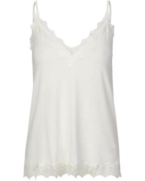 Rosemunde Sleeveless Tops - Blanc