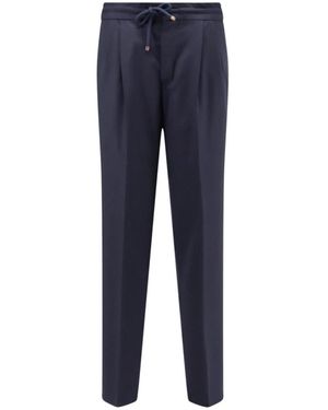 Brunello Cucinelli Slim-Fit Trousers - Blue