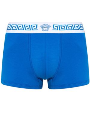 Versace Ondergoed ,Blauw ,Katoen Katoenen Boxer Briefs