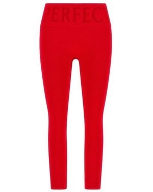 Perfect Moment Fitness ,Rood ,Leer Seamless Thermal Legging