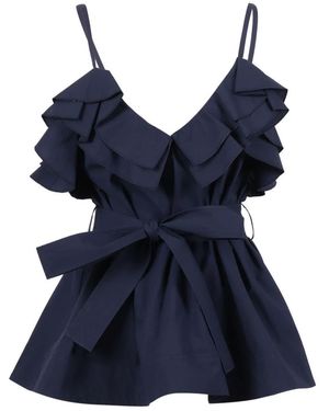 P.A.R.O.S.H. P.A.R.O..H. ,Tops ,Blauw ,Blusa Canyox 26