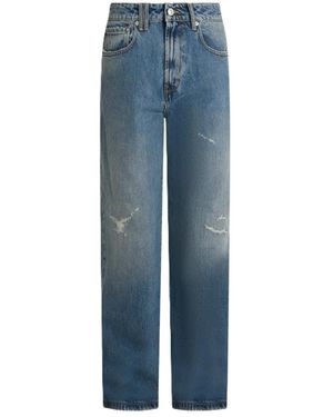 CYCLE Big Super Wide Leg Antique Repaired - Blau