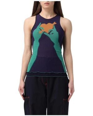 Sunnei Sleeveless Tops - Blu