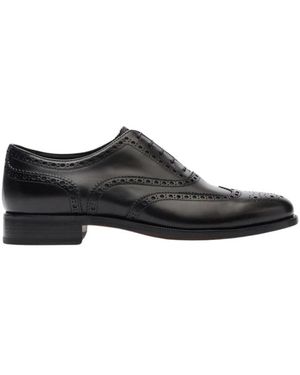 SCAROSSO Schoenen ,Zwart ,Leer Philip Oxford