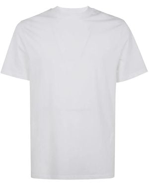Jil Sander Klassisches T-Shirt Mit Rundhalsausschnitt Und Kurzen Ärmeln - Weiß