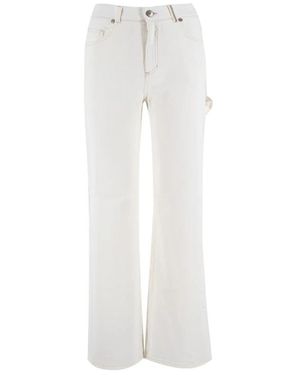 Panicale Straight Trousers - Bianco