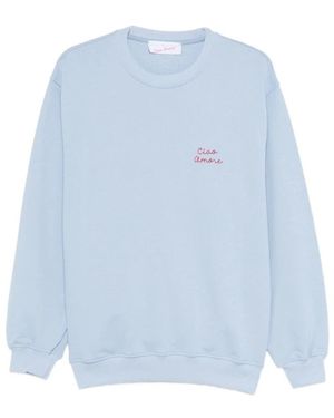 Giada Benincasa Besticktes Sweatshirt - Blau