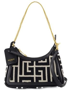 Balmain Shoulder Bags - Black