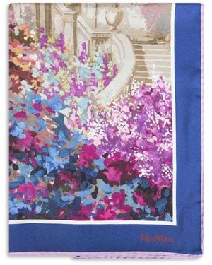 Max Mara Silky Scarves - Purple