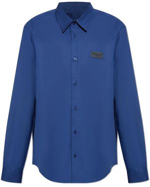 Versace Jeans Couture Casual Shirts - Blu