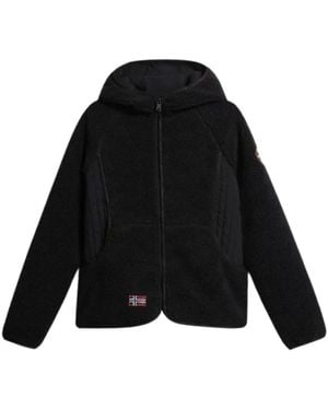 Napapijri Fleece Jackets - Zwart