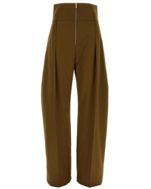 Ferragamo Wide Trousers - Green