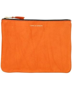 Comme des Garçons Giacca in denim lavato - Arancione