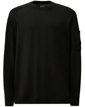 C.P. Company Round-Neck Knitwear - Black
