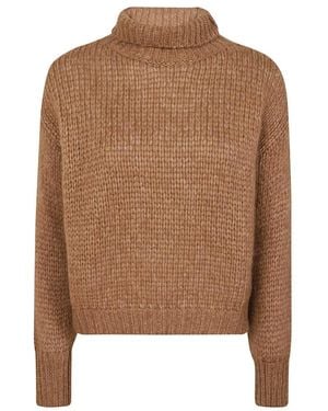 Roberto Collina Turtlenecks - Brown