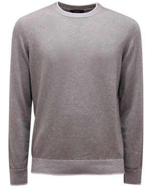 Peserico Round-Neck Knitwear - Grigio