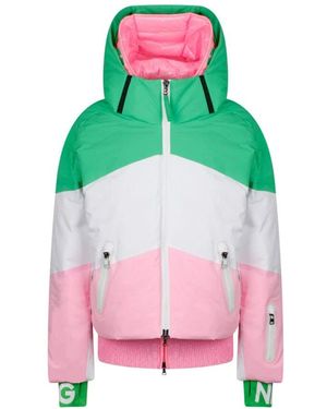 Bogner Farbblock Ski Daunenjacke - Grün