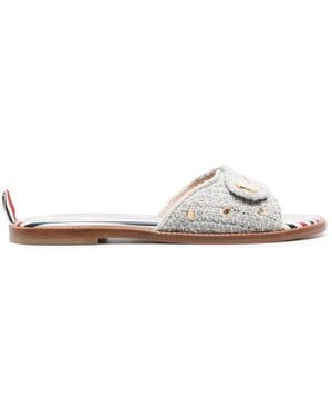 Thom Browne Sliders - White