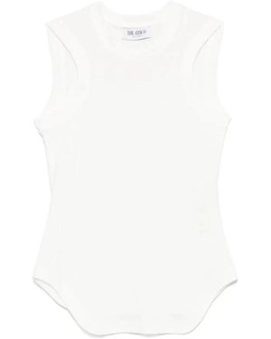 The Attico Leichtes Jersey Tanktop Weiß