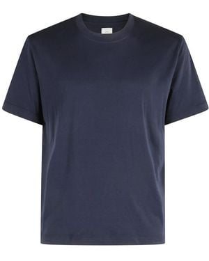 Eleventy T-Shirt Girocollo Bordini - Blau