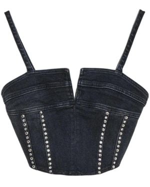 Gaelle Paris Sleeveless Tops - Blue