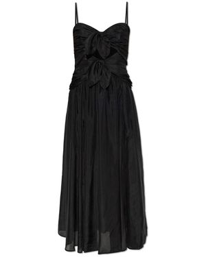 Zimmermann Aster Scarf Midi Jurk - Zwart