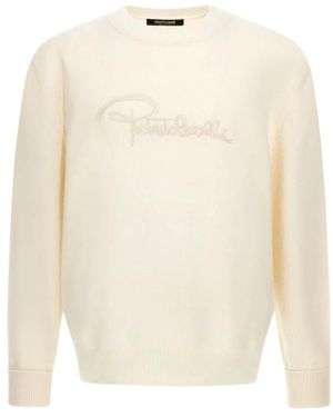 Roberto Cavalli Round-Neck Knitwear - Bianco