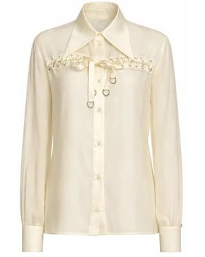 John Richmond Shirt Met Metallic Details - Naturel