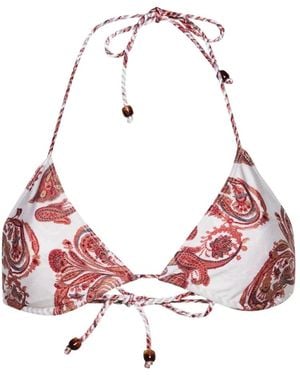 Faithfull the Brand Badmode ,Veelkleurig ,Delle Bikini Top - Rood