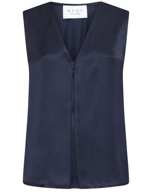 Kaos Sleeveless Tops - Blue