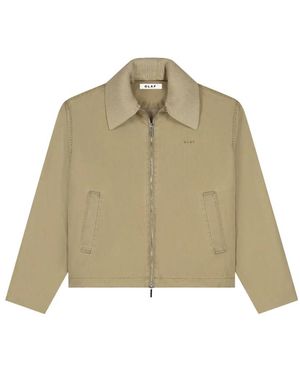 OLAF HUSSEIN Herringbone Jacket Tree House - Groen