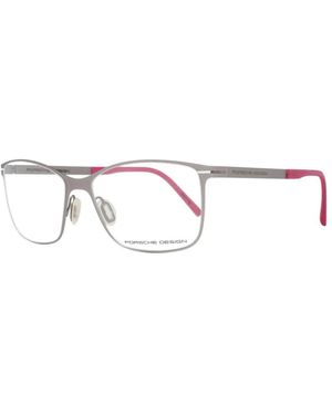 Porsche Design Accessoires ,Grijs ,Zilveren Metalen Rechthoekige Optische Monturen - Metallic
